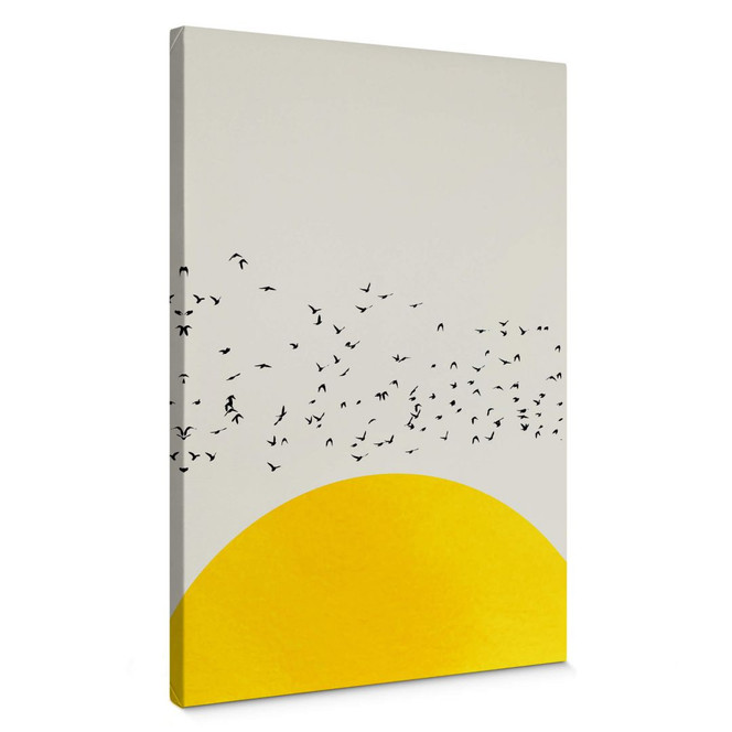 Leinwandbild Kubistika - Tausende Vögel