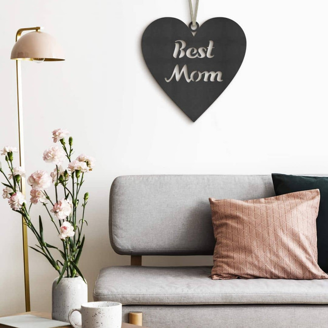 MDF - Holzdeko - Best Mom Heart