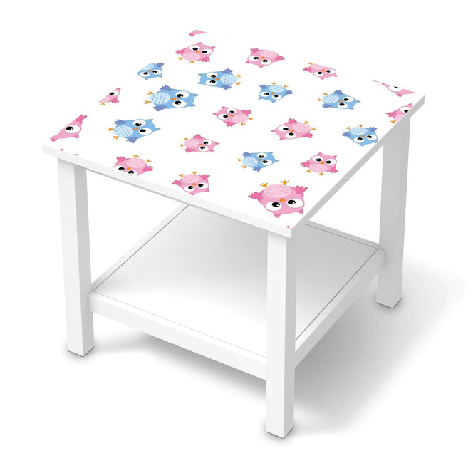 Möbel Klebefolie IKEA Hemnes Tisch 55x55cm - Eulenparty- Bild 1