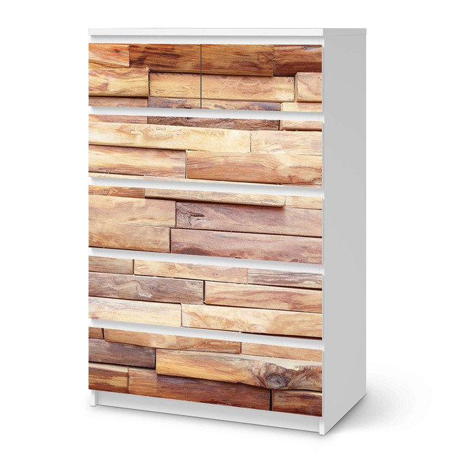 Möbel Klebefolie IKEA Malm Kommode 6 Schubladen (hoch) - Artwood- Bild 1