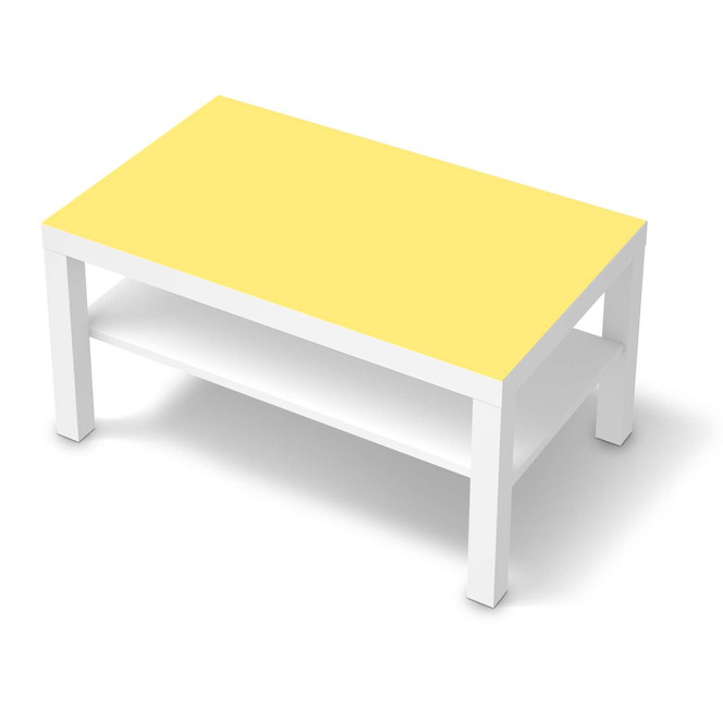 Möbelfolie IKEA Lack Tisch 90x55cm - Gelb Light- Bild 1