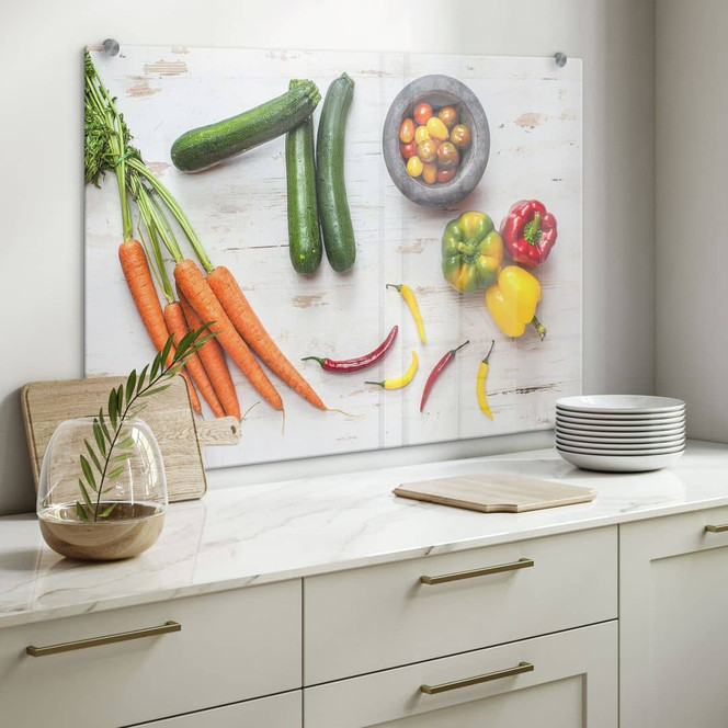 Spritzschutz Frisches Gemüse 04