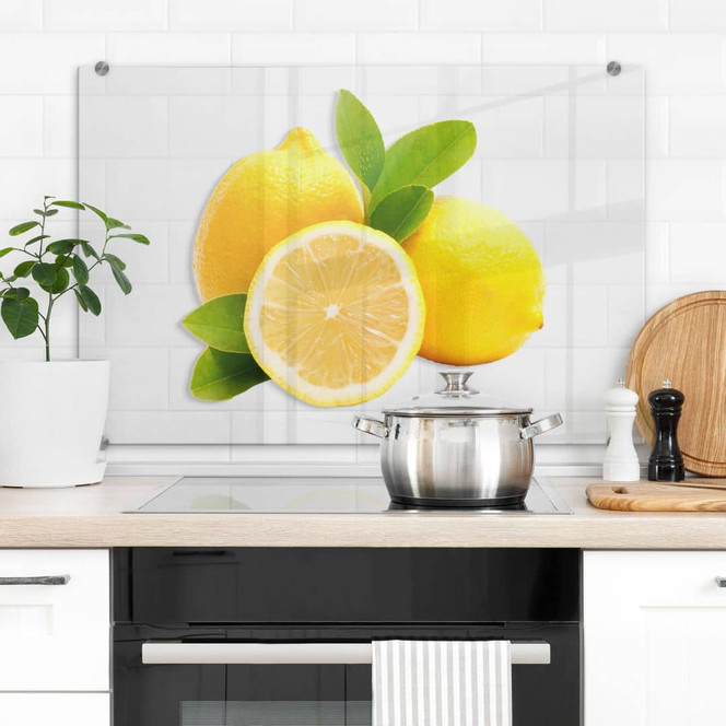 Spritzschutz Lemons - Transparent