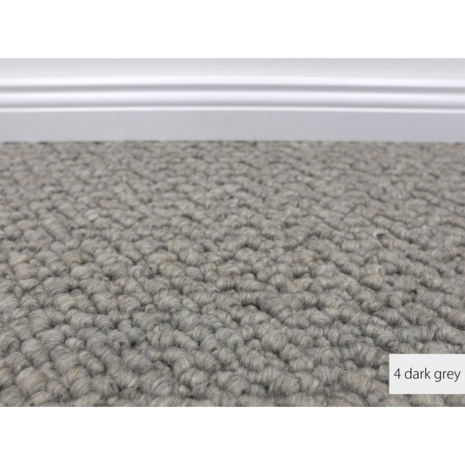 Titan Berber Teppichboden Meterware in Dark Grey 4