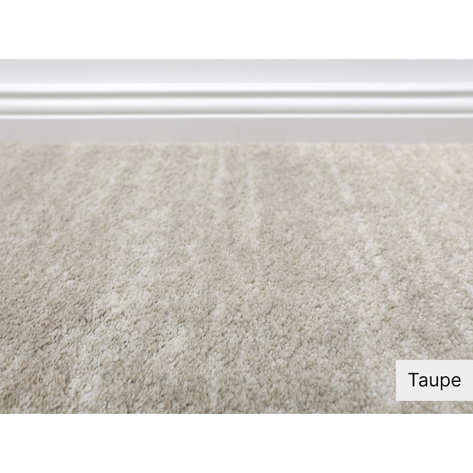 Yuna Hochflor Teppichboden Meterware Wunschmass in Taupe