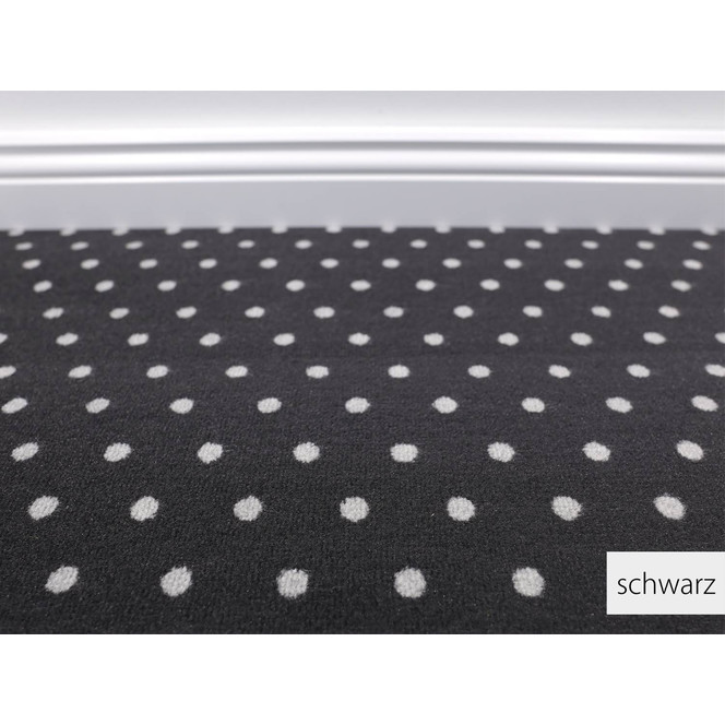 Bijou Petticoat Vorwerk Teppichboden Meterware in Schwarz