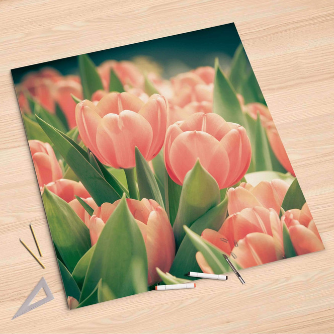 Folienbogen (90x90cm) - Tulips for You- Bild 1