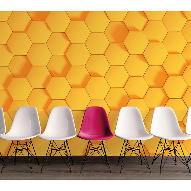 Livingwalls Fototapete Designwalls Honeycomb in 3D Optik - Bild 1