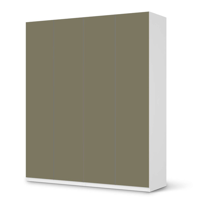 Möbelfolie IKEA Pax Schrank 236cm Höhe - 4 Türen - Braungrau Light- Bild 1