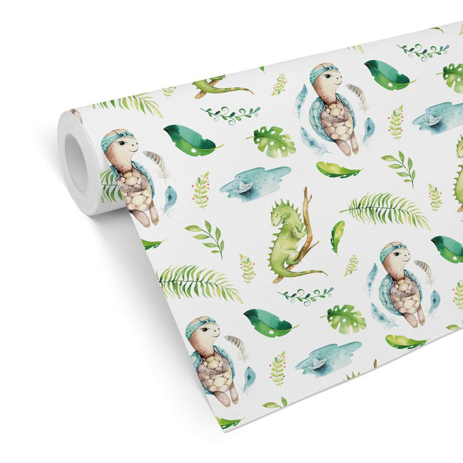 Mustertapete Kvilis - Tiere am Wasser