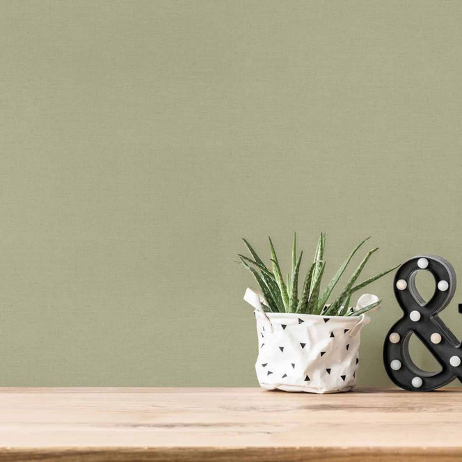 A.S. Création Vliestapete Cuba Unitapete einfarbig grün