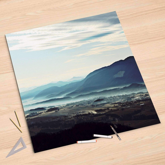 Folienbogen (90x90cm) - Fog Village- Bild 1