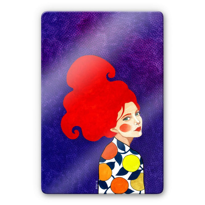 Glasbild Hülya - In der Vergangenheit
