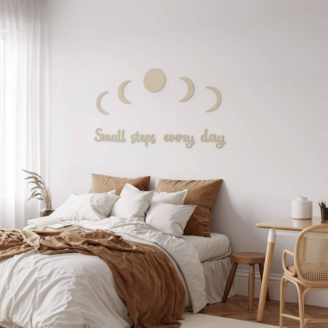 Holzdeko Pappel - Small steps every day