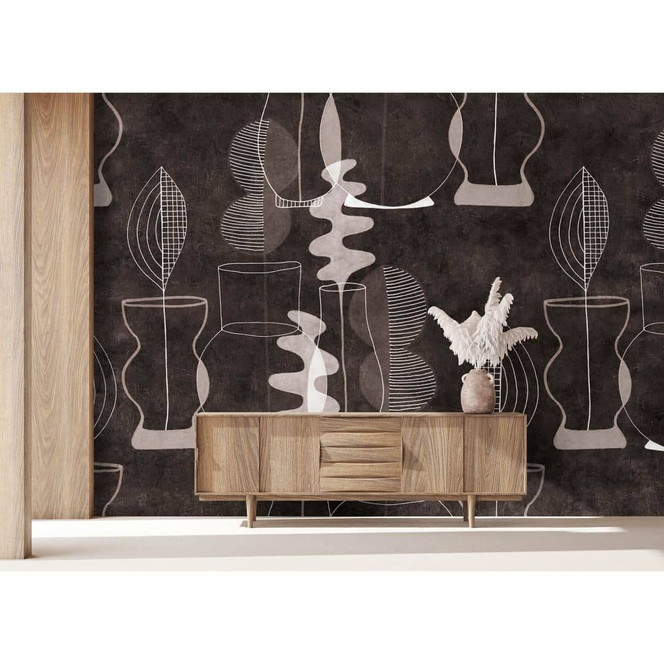 Livingwalls Fototapete Walls by Patel 3 Pablo`S Room 2 braun, grau - Bild 1