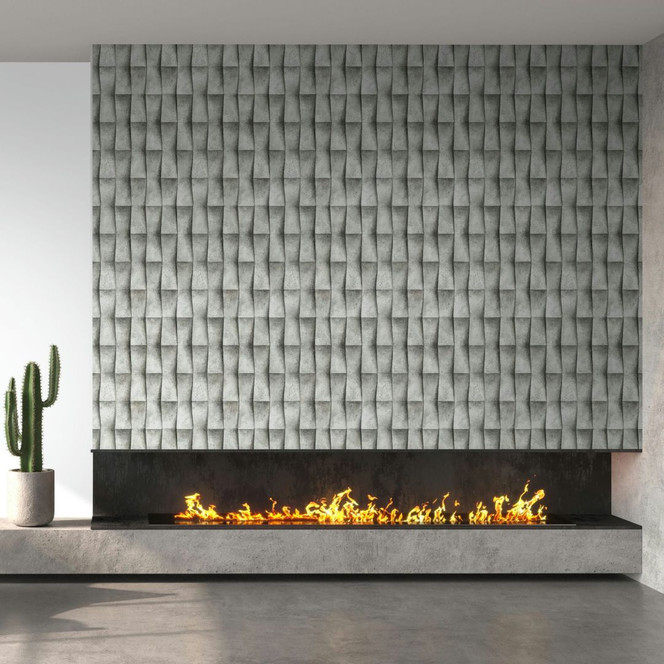 Vliestapete in grau Putzoptik Illusion 3D-Optik Streifen Modern Industrial-Look