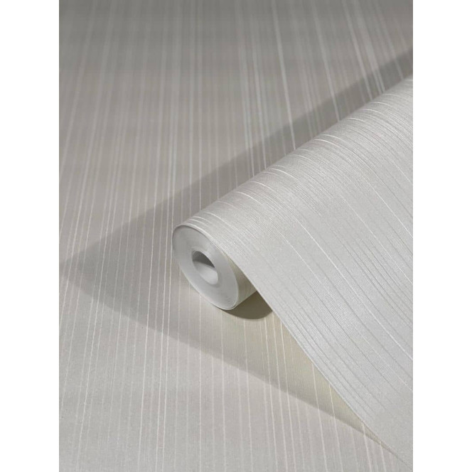 Vliestapete mit glänzenden feinen Streifen und Linien beige Streifen von Harald Glööckler