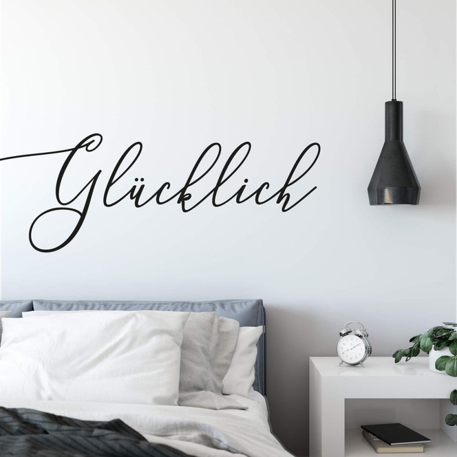 Wandtattoo Glücklich