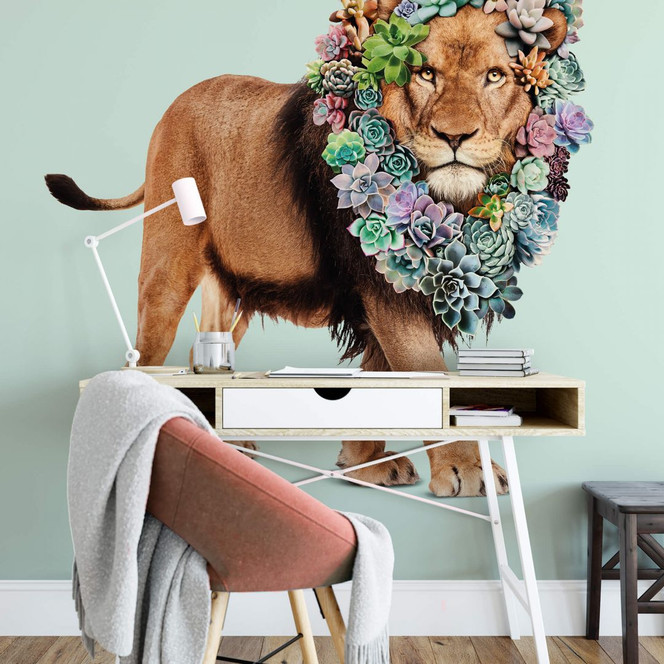 Fototapete Loose - Succulent Lion