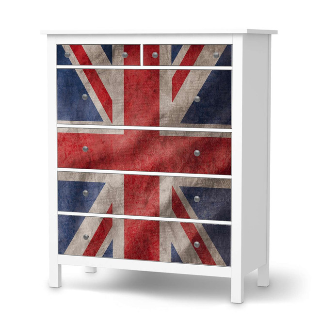 Klebefolie IKEA Hemnes Kommode 6 Schubladen - Union Jack- Bild 1