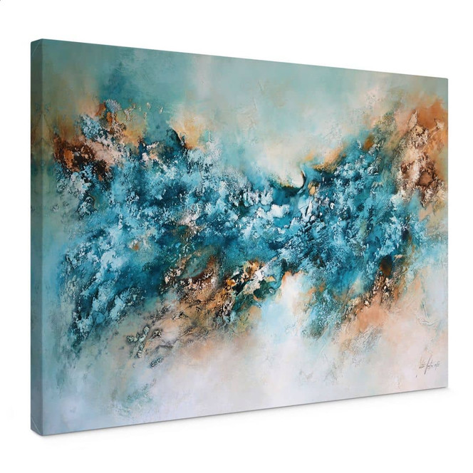 Leinwandbild Abstrakte Eis Komposition - Fedrau