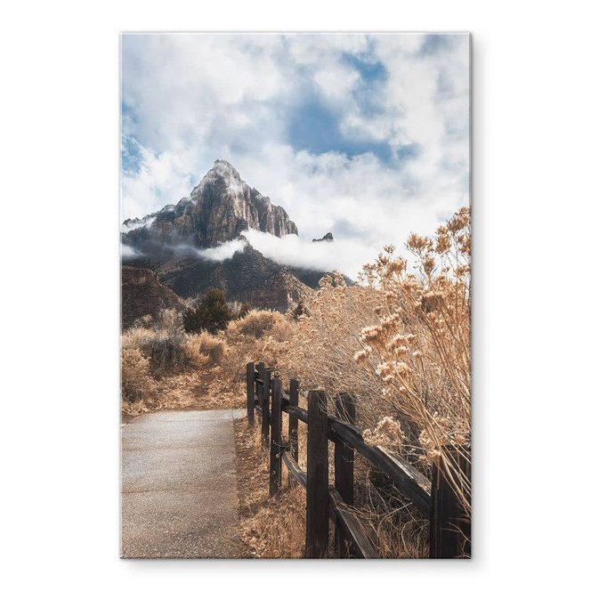 Acrylglasbild Der Weg zum Gipfel - Iqbal