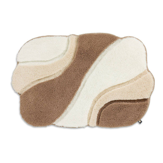 Ambiente Badteppich Wunschmass in Ecru/Beige/Walnuss 1305