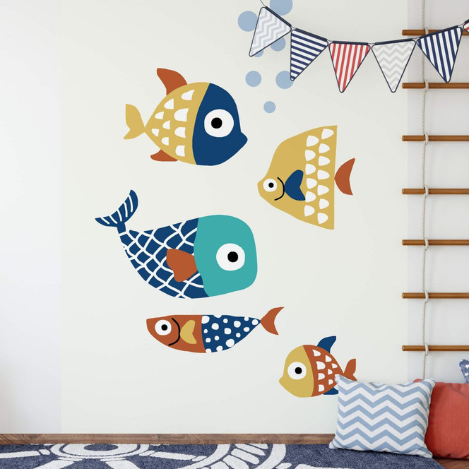 Fototapete Kubistika - Bunte Fische