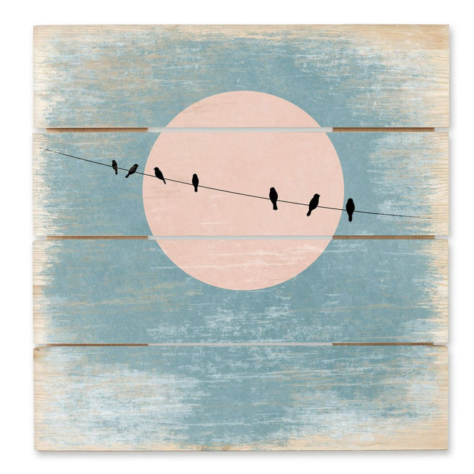 Holzbild Kubistika - Die Schönheit der Stille - 40 x 41.5 cm