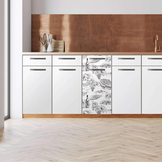 Küchenfolie - Unterschrank 40cm Breite - Vineyard