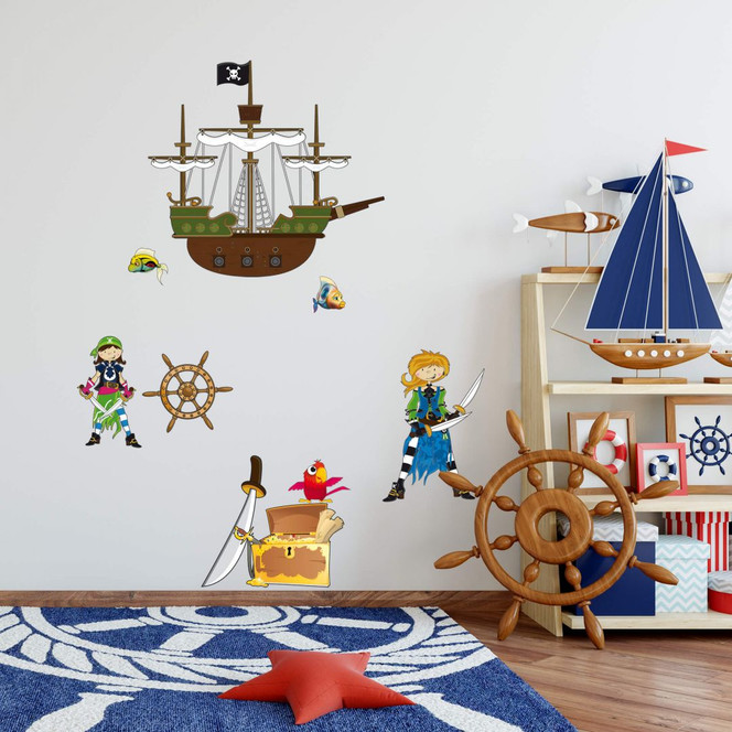 Wandsticker Piratenwelt 1