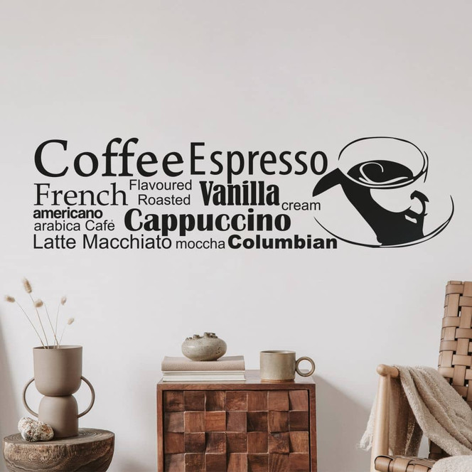 Wandtattoo Coffee