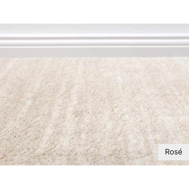 Yuna Hochflor Teppichboden Meterware in Rose