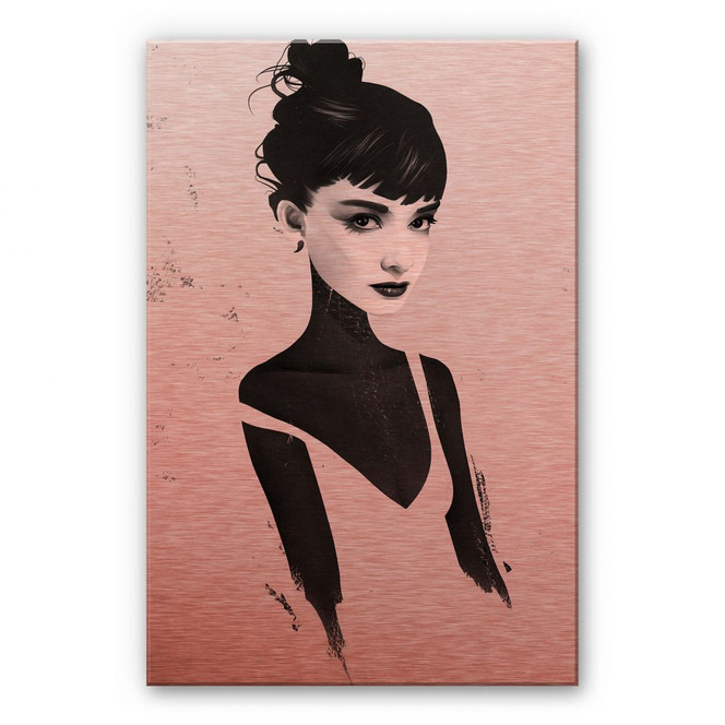 Alu-Dibond Bild mit Kupfereffekt Ireland - Oh Audrey