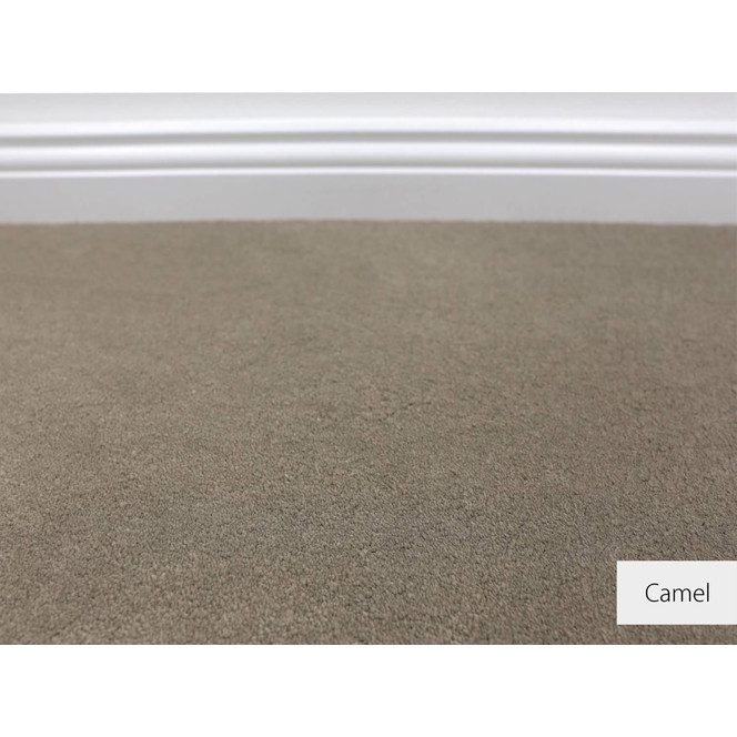 Emily Velours Teppichboden | Meterware | Camel