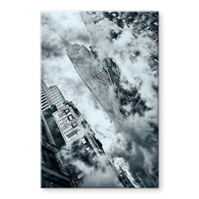 Glasbild Bravin - Die Strassen von NYC