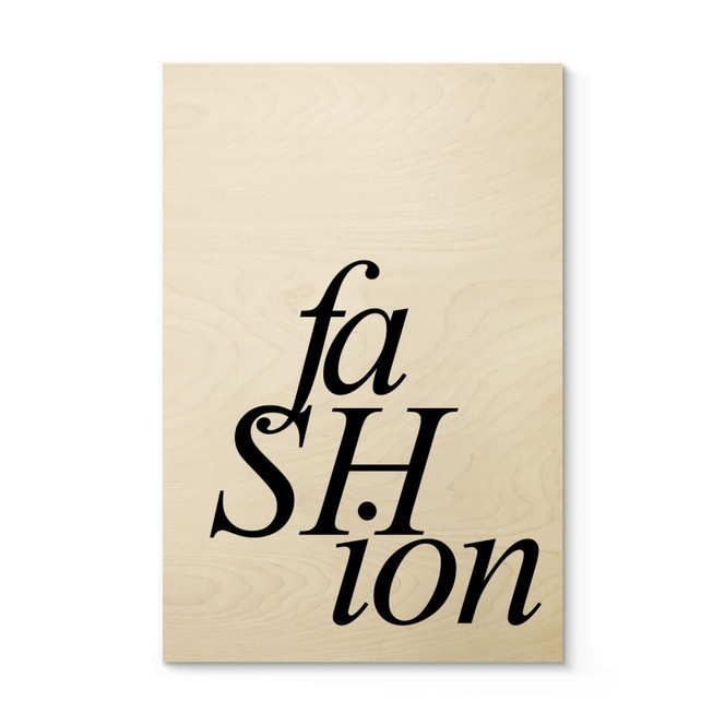 Holzposter Fashion 01