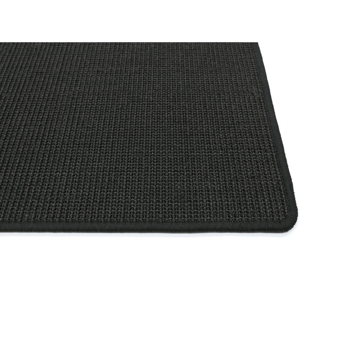 Manolo Sisal Kettelteppich in Natural Black