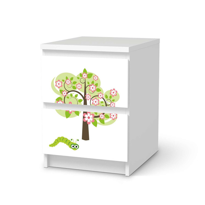 Möbelfolie IKEA Malm Kommode 2 Schubladen - Blooming Tree- Bild 1