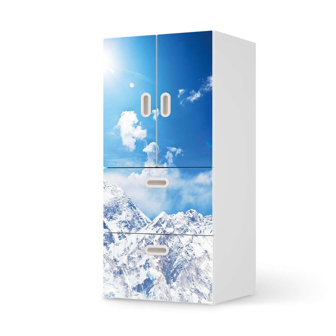 Möbelfolie IKEA Stuva / Fritids - 2 Schubladen und 2 kleine Türen - Everest- Bild 1