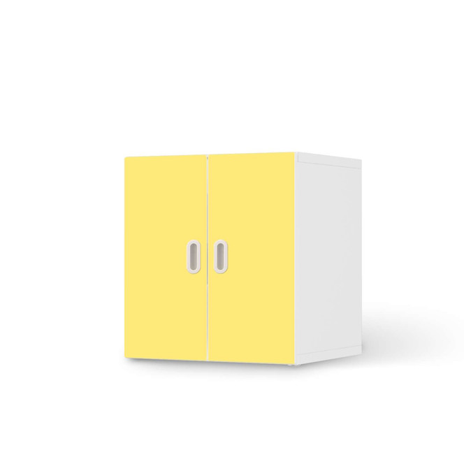 Möbelfolie IKEA Stuva / Fritids Schrank - 2 kleine Türen - Gelb Light- Bild 1