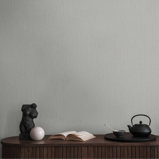 Unitapete Hellgrau - Vliestapete mit feiner Struktur für moderne Räume