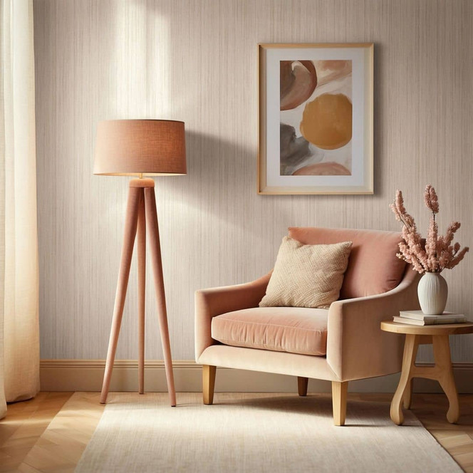 Vliestapete Linien Streifen Modern, Klassisch matt in Beige - Papis Loveday