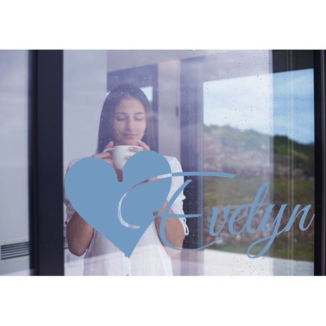 Glasdekor Wunschtext Initiale E - Bild 1