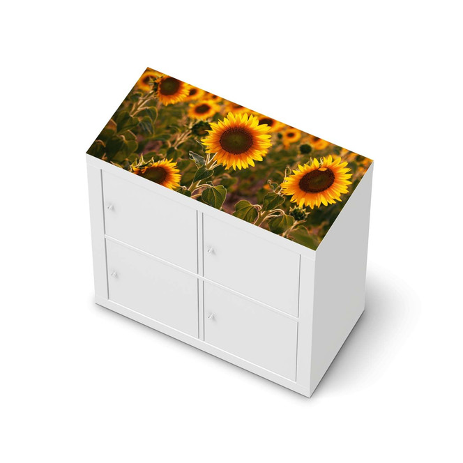 Möbelfolie IKEA Kallax Regal oben - Sunflowers- Bild 1