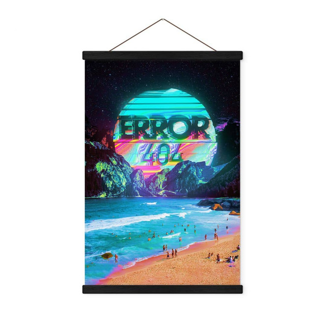 Stoffbilder Error 404 am Strand - Nicebleed