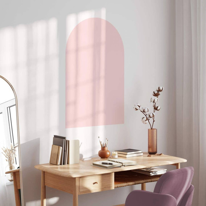 Wandtattoo Rundbogen breit - Rosé