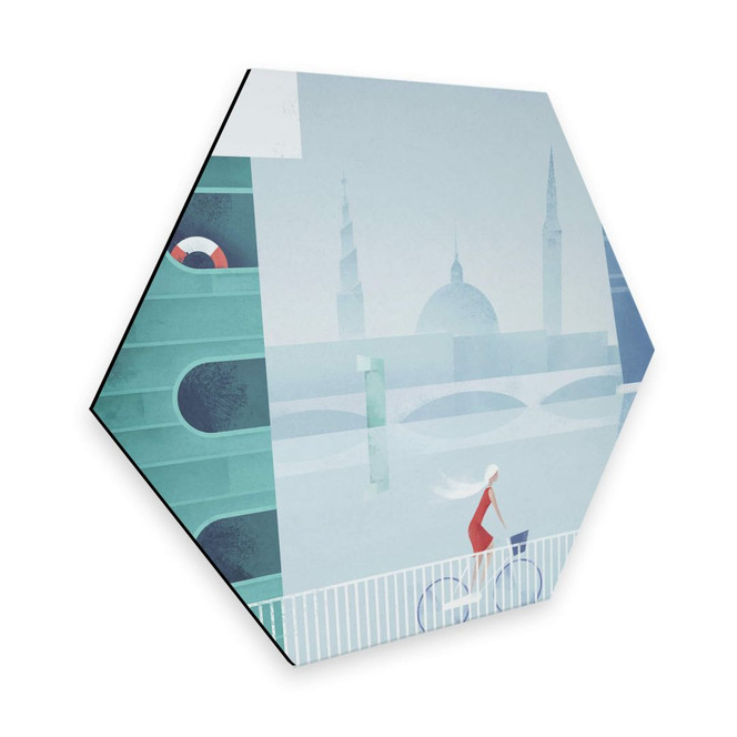 Hexagon - Alu-Dibond Rivers - Kopenhagen