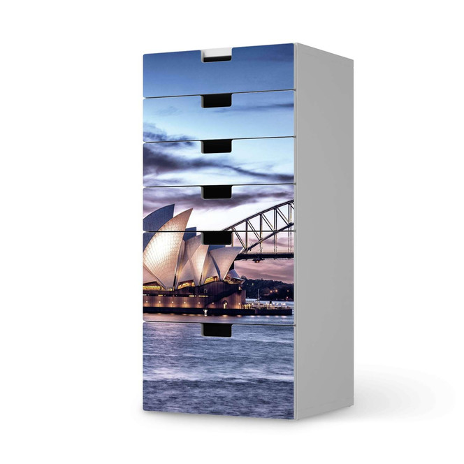Klebefolie IKEA Stuva / Malad Kommode - 6 Schubladen - Sydney- Bild 1