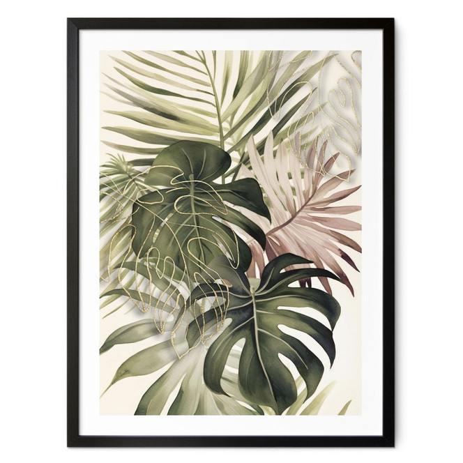 Poster Tropische Blätter Boho - Haase